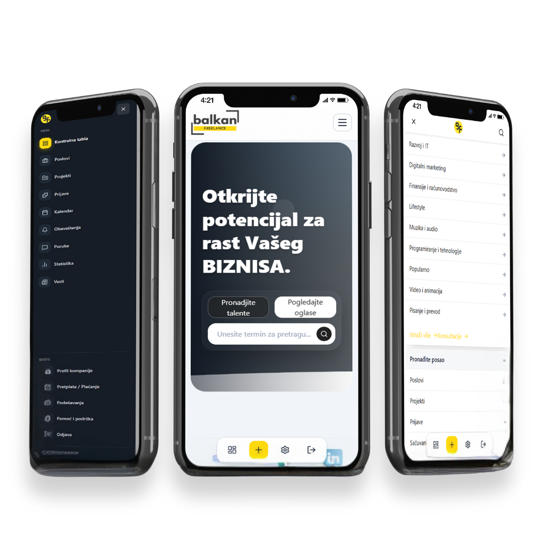 BalkanFreelance app preview
