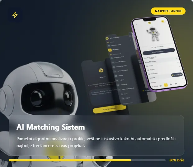 AI Matching u aplikaciji Balkan Freelance